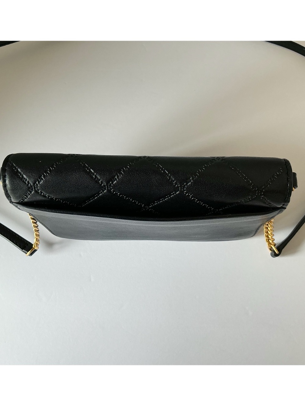 Tory Burch Georgia Quilted Leather Turn Lock Mini Bag in Black - Picture 10 of 16
